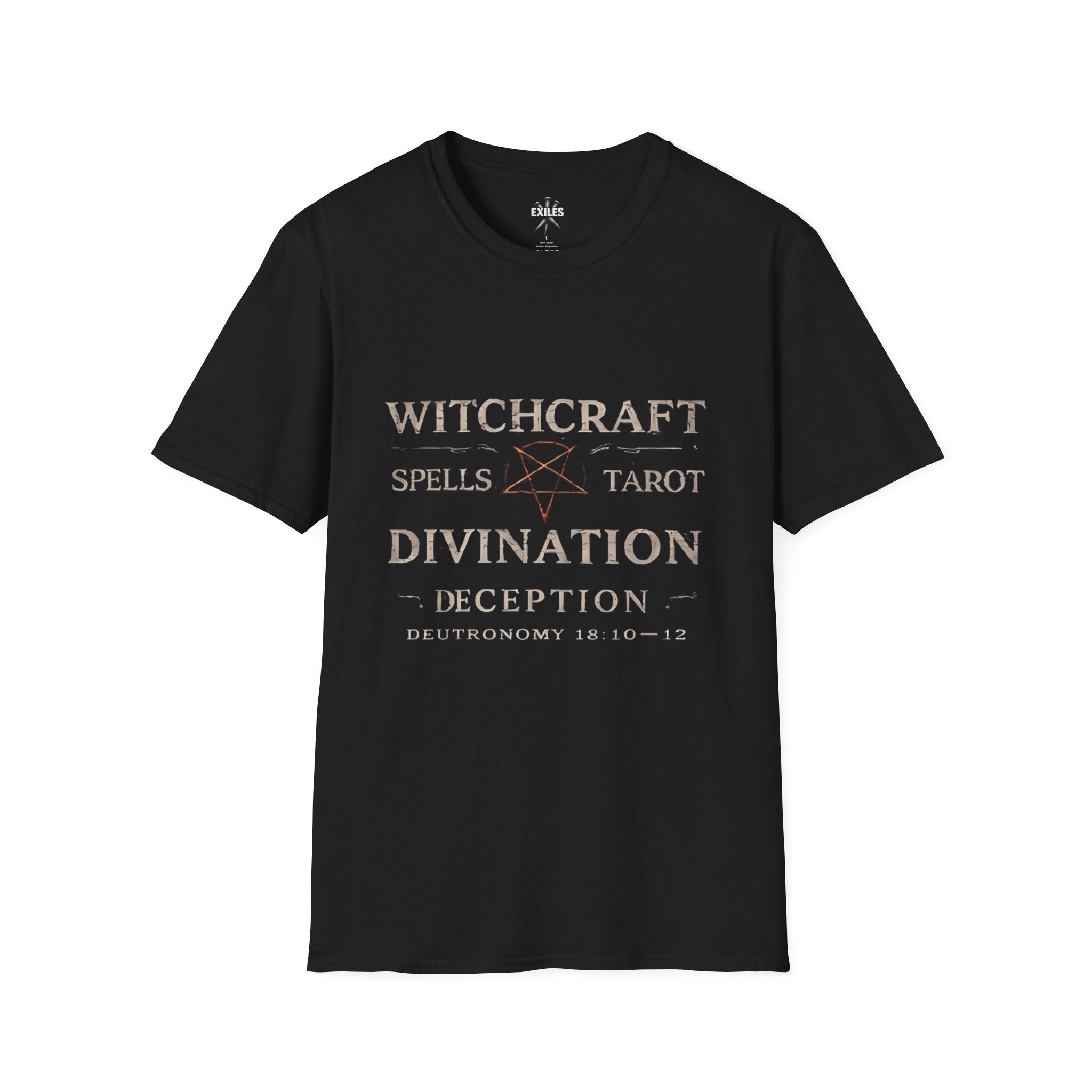 Witchcraft & Divination T-Shirt — Spells, Tarot, Deception Design