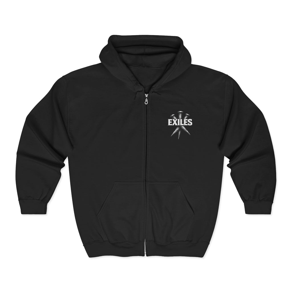 Battle Knight Zip Hoodie - "Welcome to the Battle" Graphic Full-Zip Sweatshirt