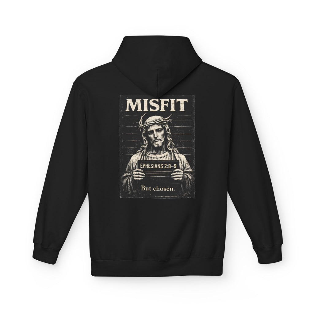 Misfit Hoodie — "But Chosen" Vintage Jesus Graphic