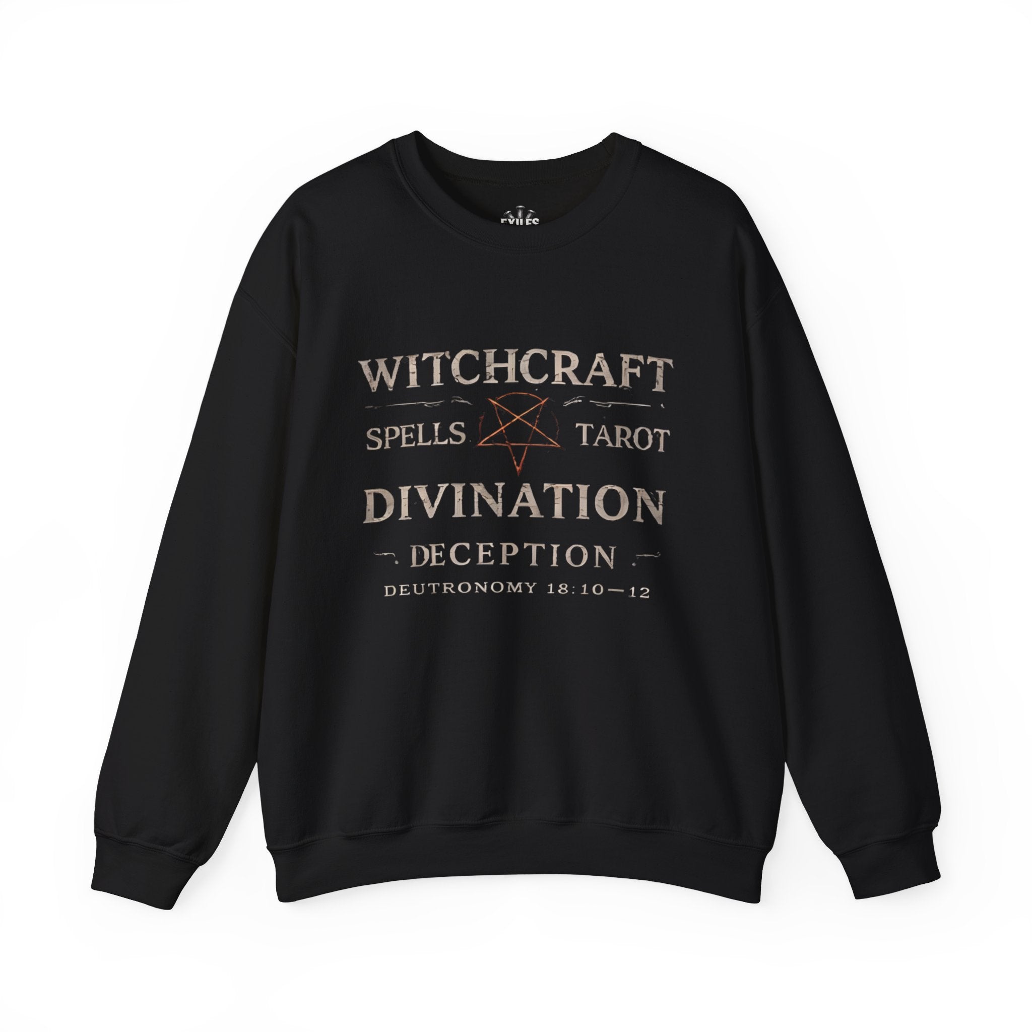Witchcraft, Divination, Deception Sweatshirt – Spells, Tarot Graphic Crewneck
