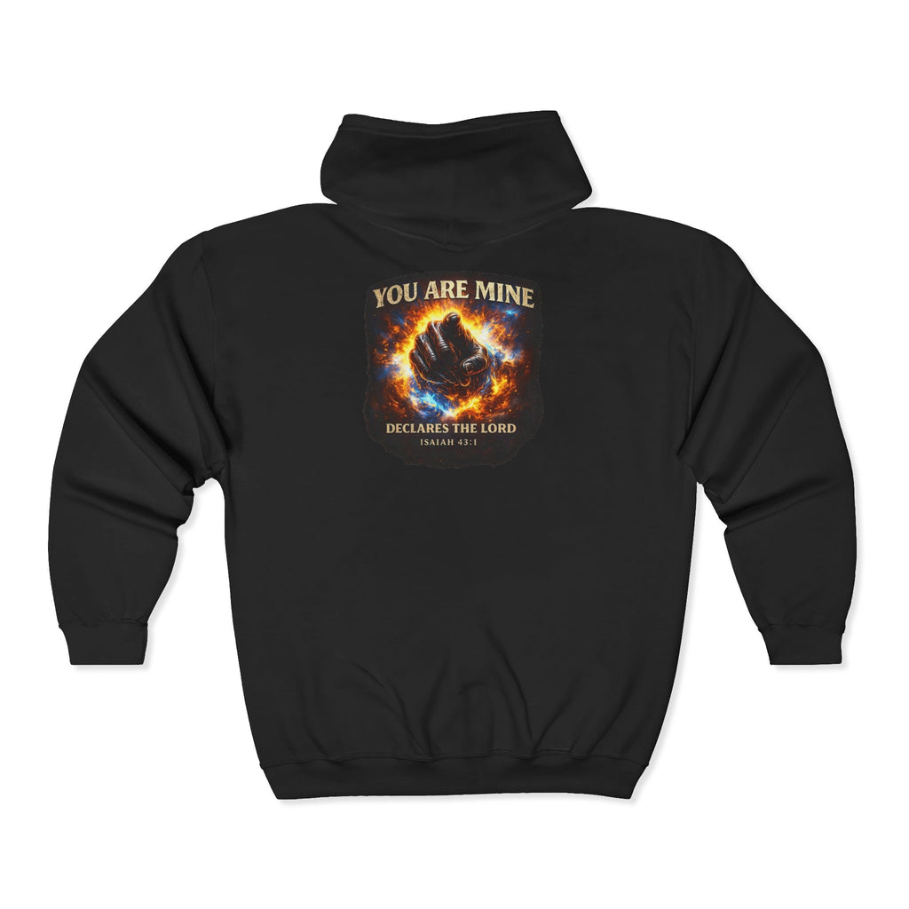 You Are Mine Zip Hoodie — Christian Faith Eagle Graphic Full-Zip Sweatshirt