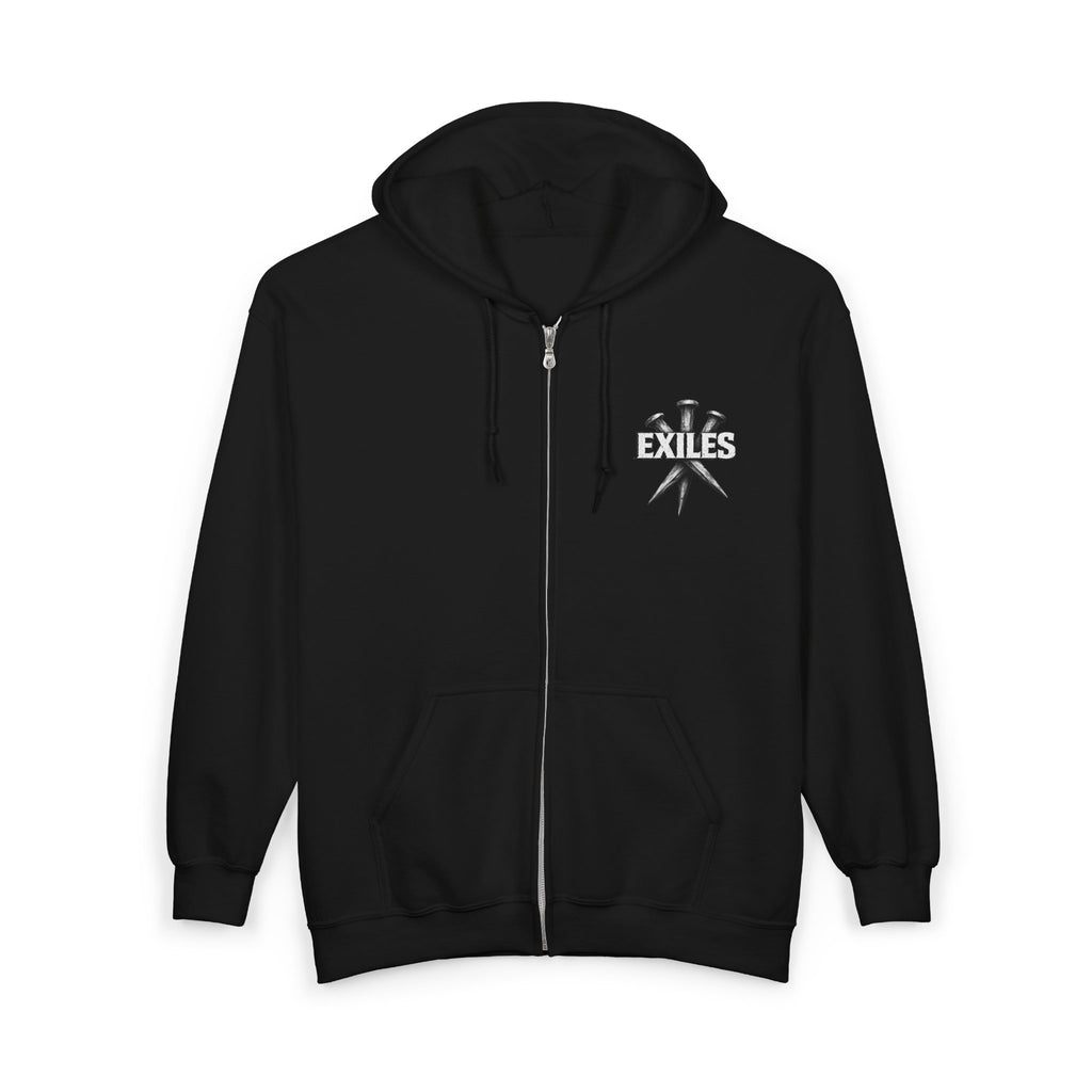 Battle Knight Zip Hoodie - "Welcome to the Battle" Graphic Full-Zip Sweatshirt