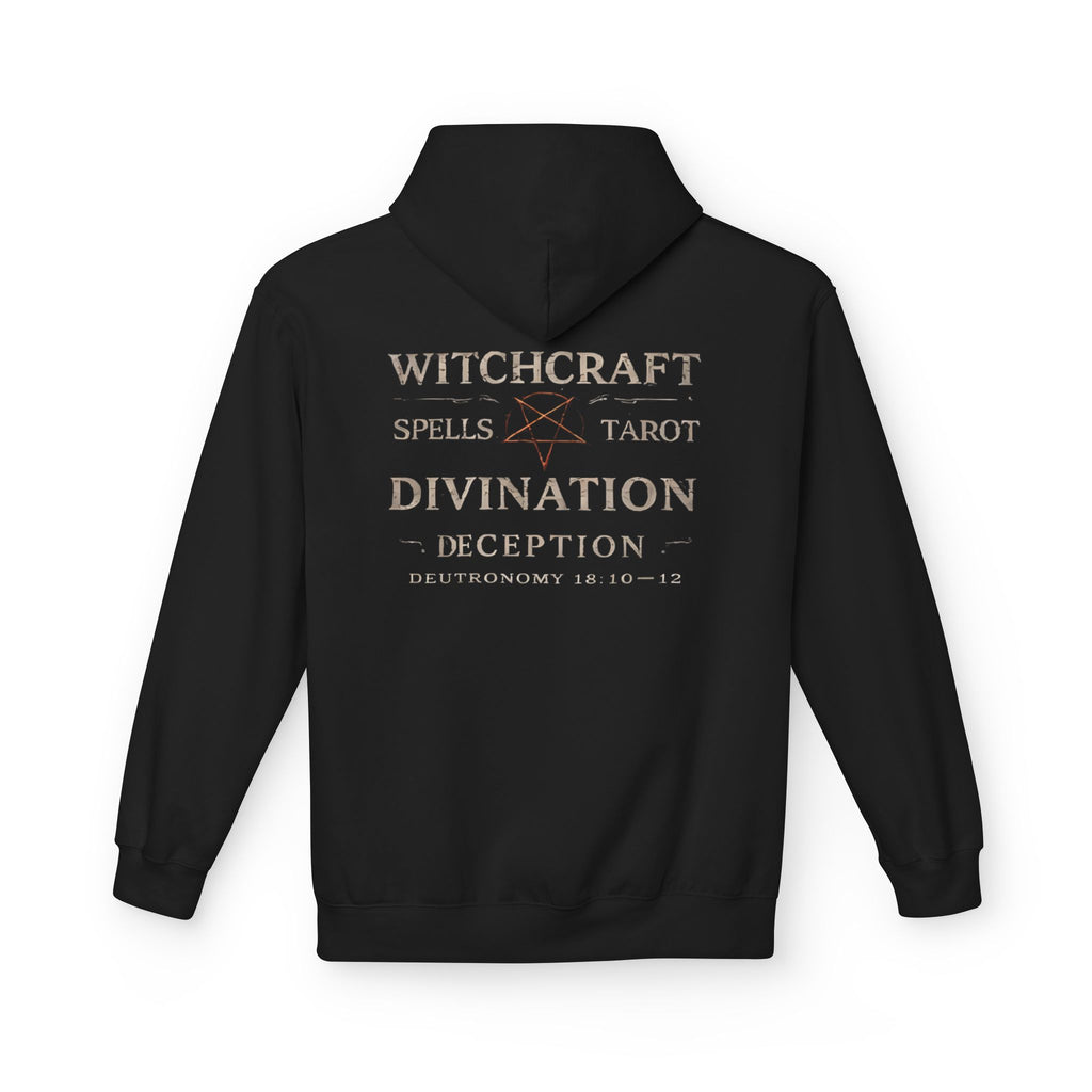 Witchcraft, Divination, Decption Hoodie — 'Witchcraft Spells Tarot Divination' Graphic Pullover
