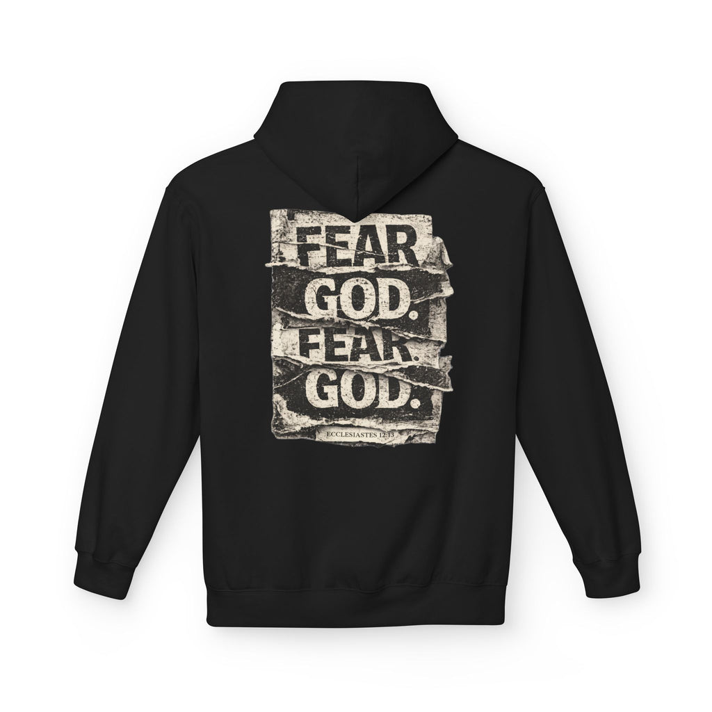 Fear God Hoodie – Vintage Grunge Religious Graphic Pullover