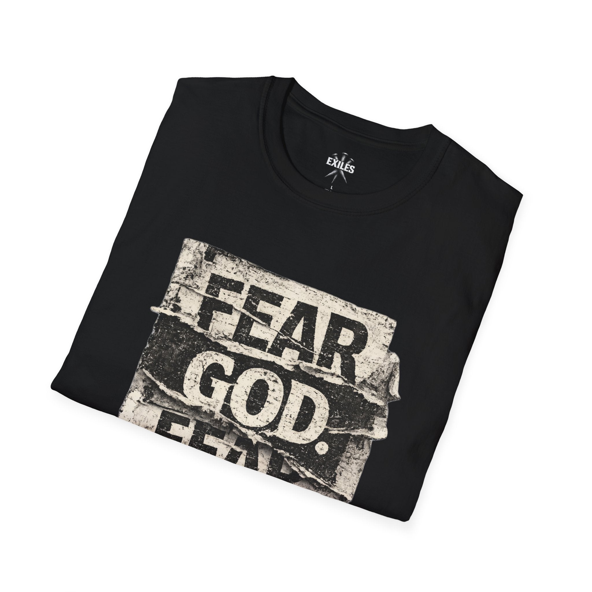 Fear God Vintage T-Shirt — Religious Faith Graphic Tee