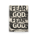 Spiral Notebook — "Fear God" Rustic Scripture Journal (Ecclesiastes 12:13)