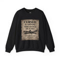 Crewneck Sweatshirt — "Cursed Is Anyone Who Hangs on a Tree" Vintage Bible Verse Design
