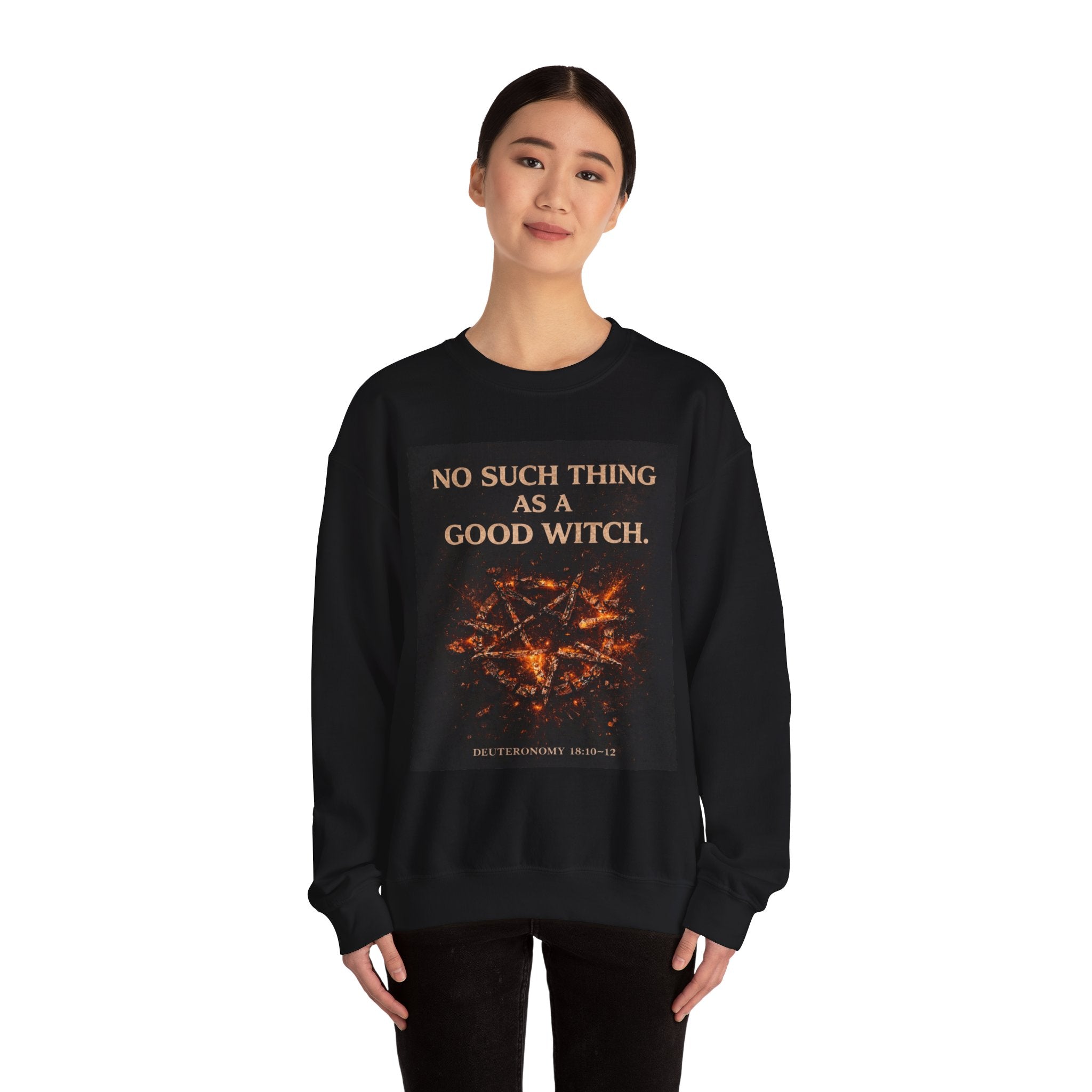 No Such Thing as a Good Witch Unisex Heavy Blend™ Crewneck Sweatshirt