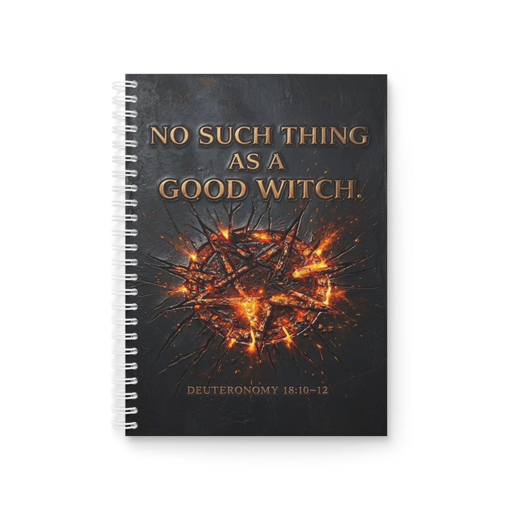 Spiral Notebook — “No Such Thing As a Good Witch” Fiery Crown of Thorns Journal