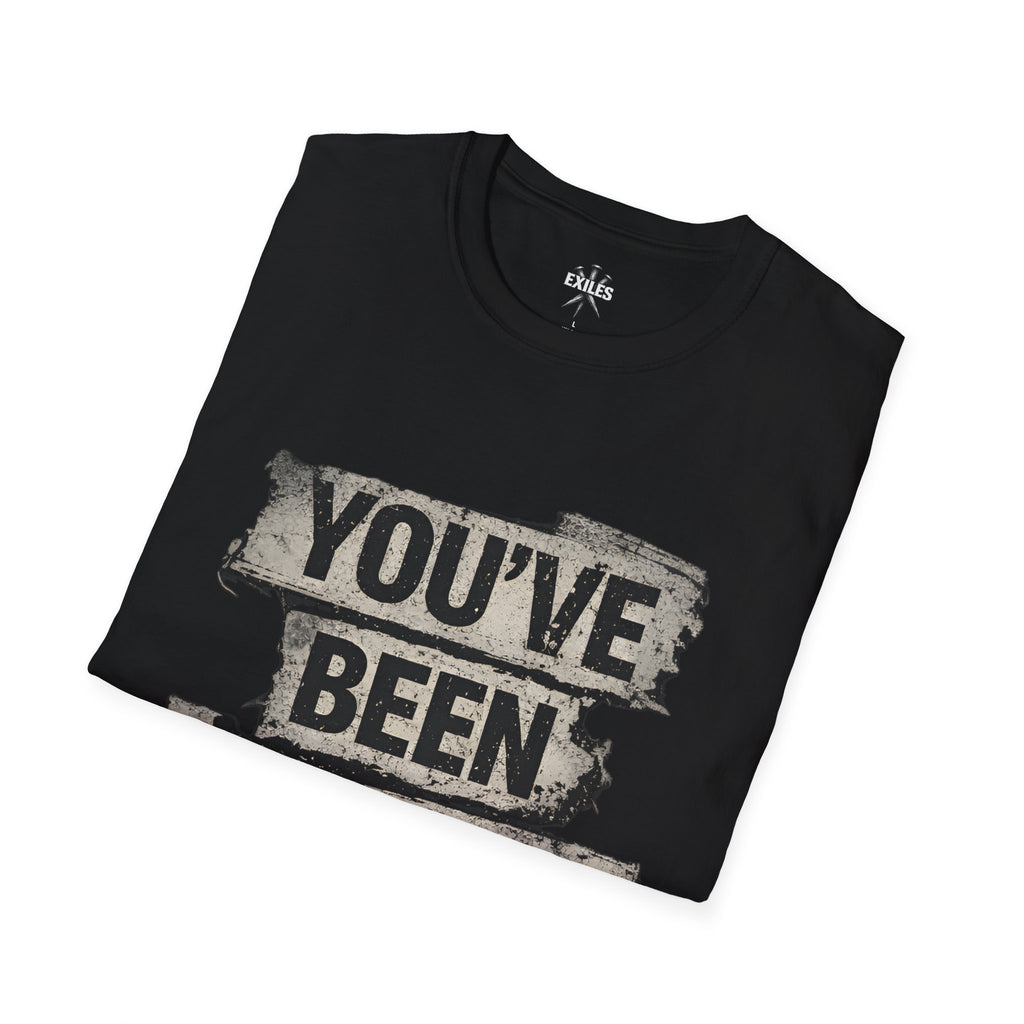 T-Shirt — "You've Been Warned" Distressed Graphic Tee