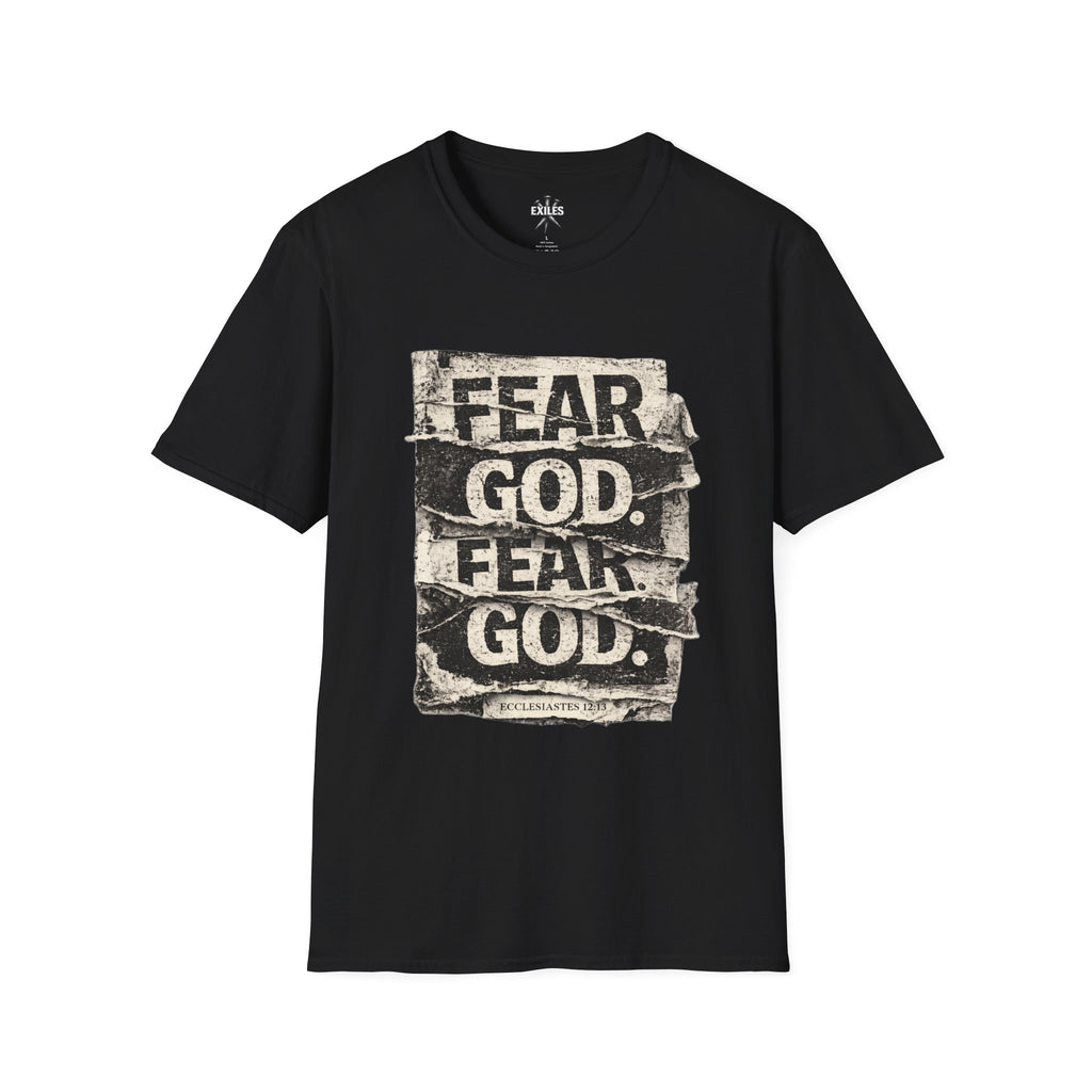Fear God Vintage T-Shirt — Religious Faith Graphic Tee