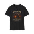 T-Shirt — "Sin Feels Good Until It Doesn’t" Graphic Tee (Dark, Reflective Faith Design)