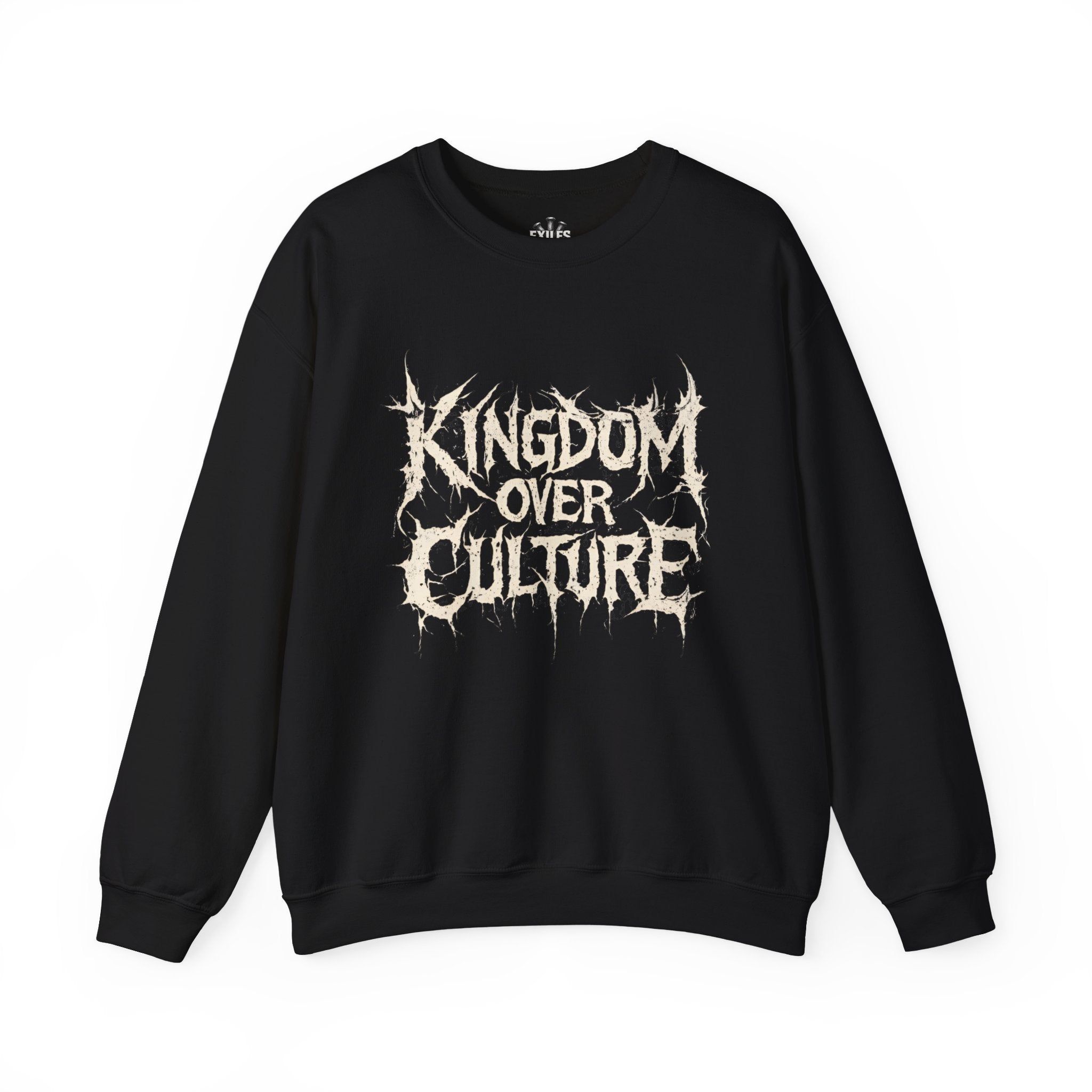 Crewneck Sweatshirt — "Kingdom Over Culture" Christian Tour Design