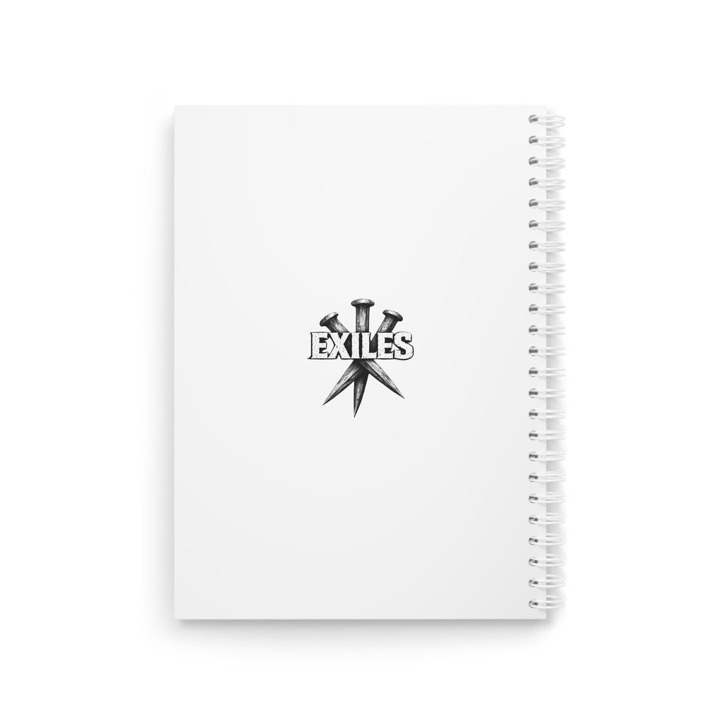 Spiral Notebook — 'There's No Party in Hell' Gothic Horror Notebook, 'Don't Be Deceived' Journal for Dark Aesthetic Fans